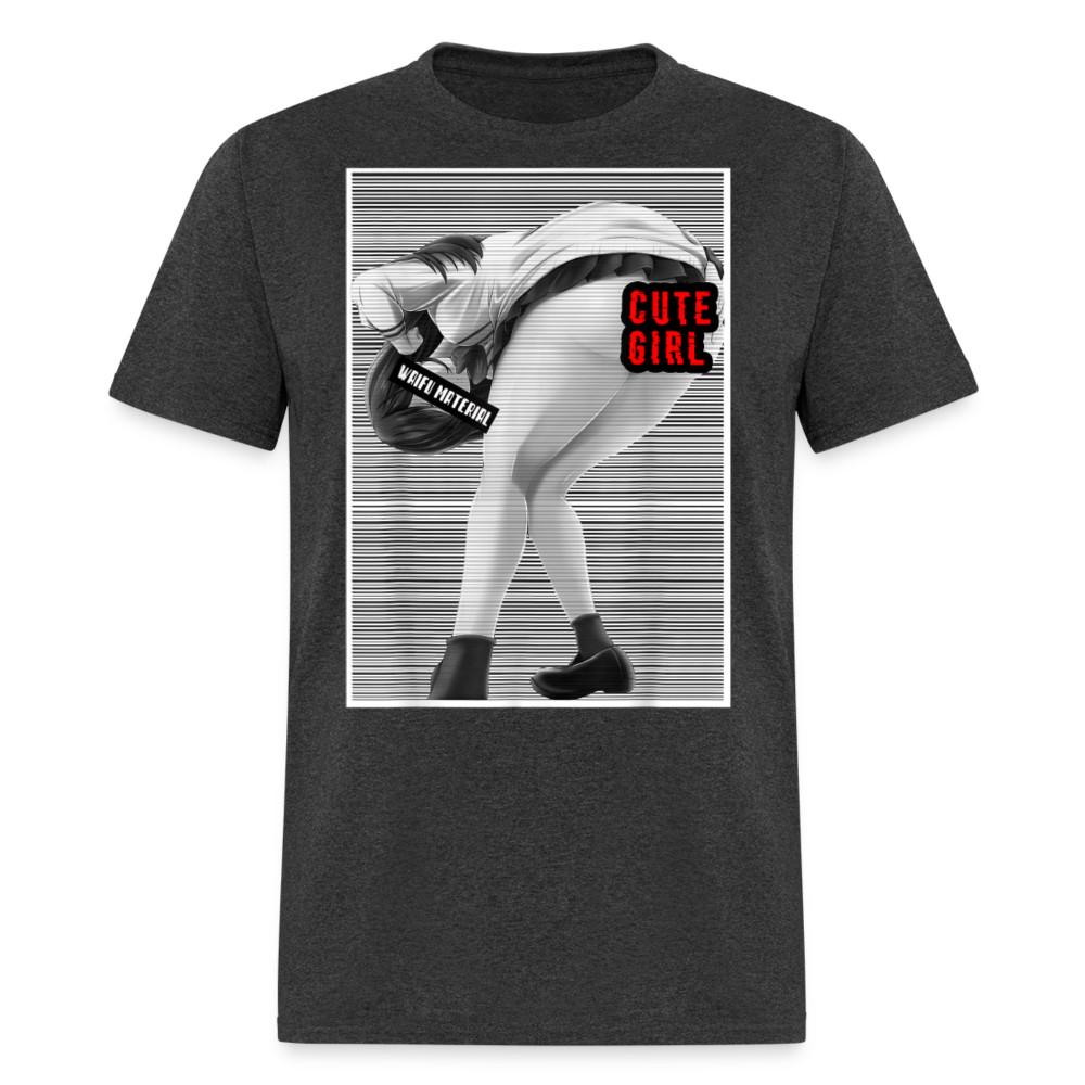 

Anime Cute Girl Waifu Material Lewd shirt Ahegao Hentai Ecchi Gift Tee T-Shirt S