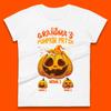 Personalised Grandma's Pumpkin Patch Halloween Grandma Pumpkin With Grandkid Names Gift Womens Tee T Shirt Mens Tops Unisex Top