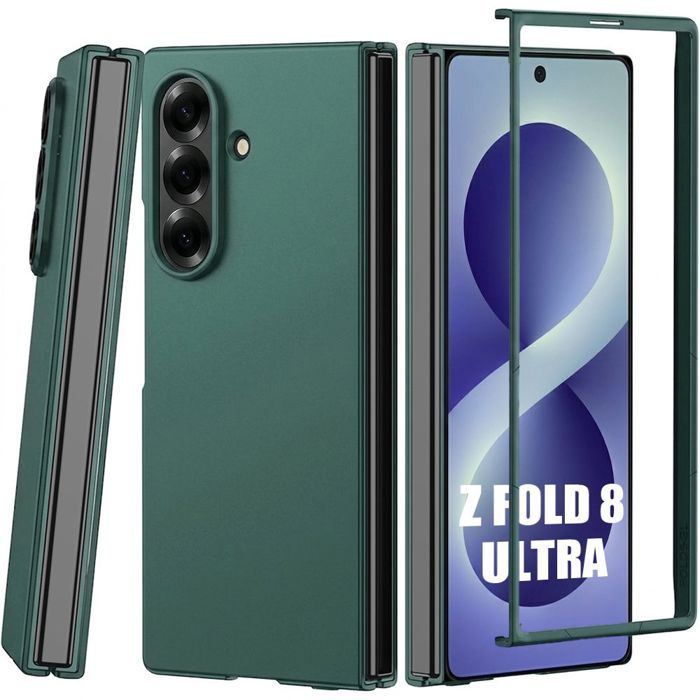 Hülle für Samsung Galaxy Z Fold 8 Ultra, Stoßfest Hartschale Kratzfest Schutz - Nachtgrün