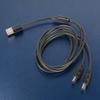 USB To Two 5.5x2.5mm Power Cable 5V3A For Blower Fan Lighting System Security Camera Power Supply Cord