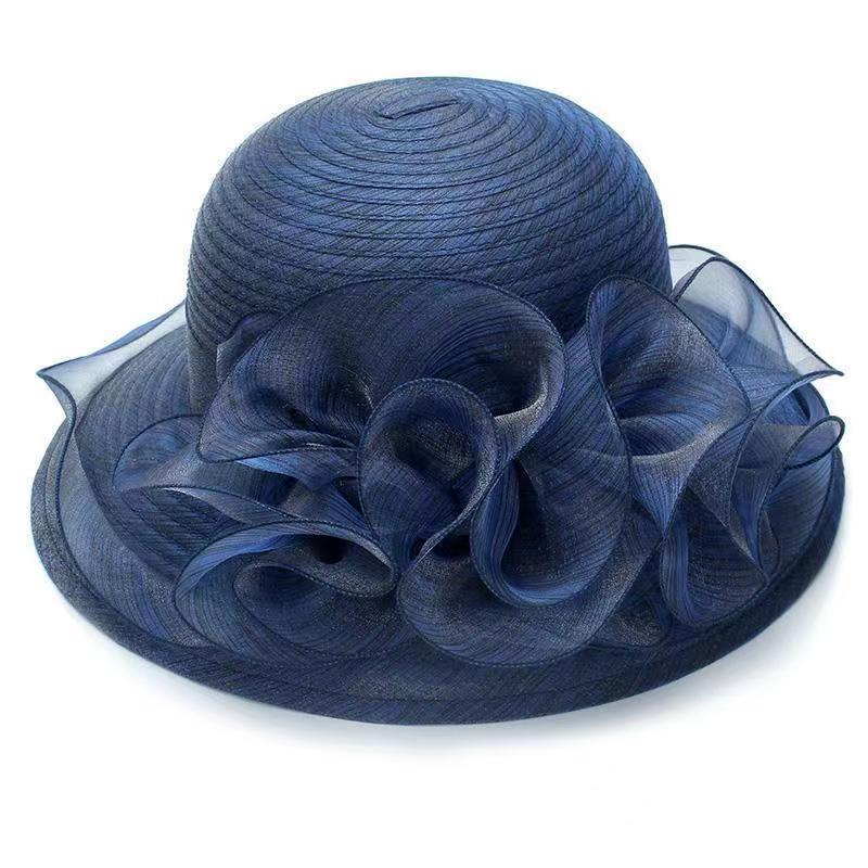 UPF 50+ Korean Style Sun Hat Women Foldable Organza Sheer Visor Outdoor Beach Travel Fashion Bucket Cap