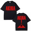 Japanese Anime Akira Vintage T-shirt 90s Science Fiction Movie Shotaro Kaneda Manga T Shirt Soft Cotton Oversized Tshirts