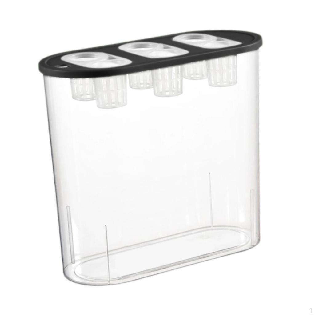 Grower Box, Hydroponics Tool, 6 Holes, Powerful, Practical Rectangular Planting Container for Indoor