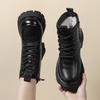 Women's lightweight comfortable cold warm padded snow boots non-slip wear outdoor leisure sports leather waterproof Martin cotton boots