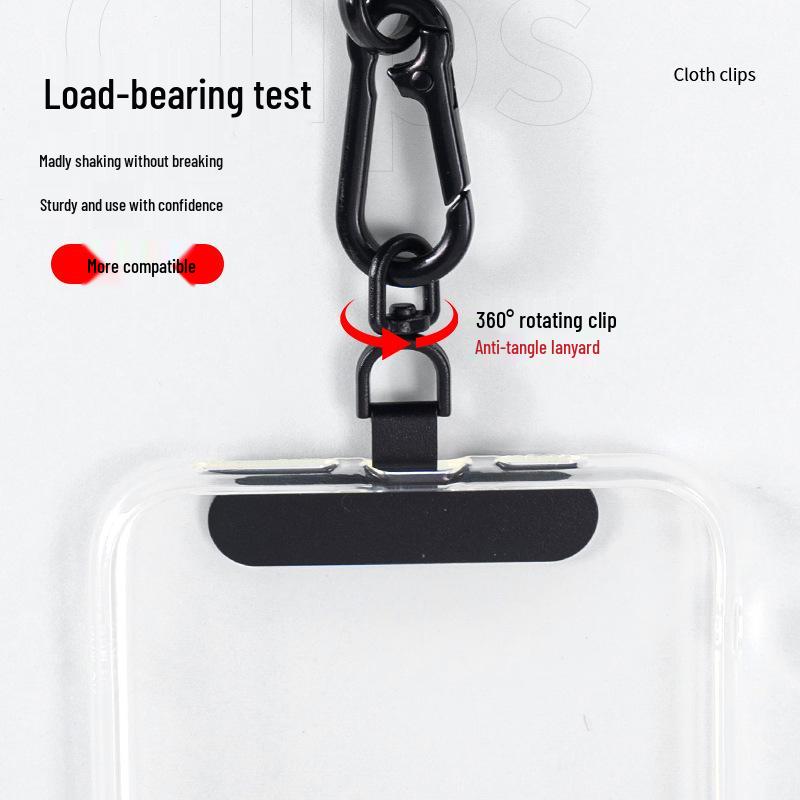 High-End Ultra-Thin Stainless Steel Phone Case Connector and Lanyard Clip