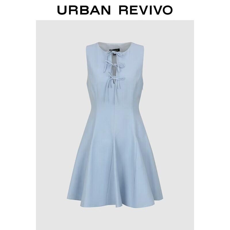 Women s Tie-Waist A-Line Mini Dress XS