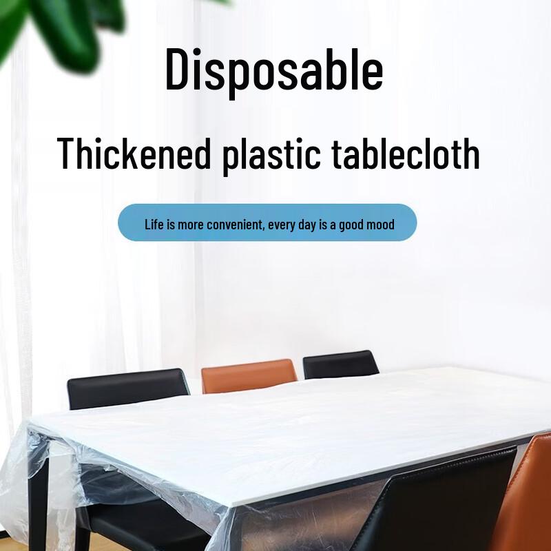 Yekee Disposable Thickened Plastic Tablecloth