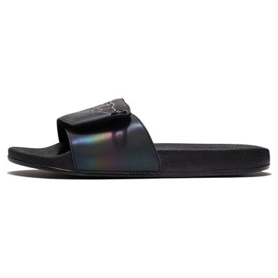 Li Ning Ln Slipper Velcro Fashion Silent Slide Sandals Men Footwear Black AGAS001-2