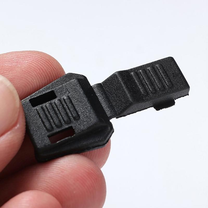 50/100Pcs Paracord Lanyard Zipcords Stoppers Paracord Clip Elastic Shoelaces Shock End Clasps Replacement