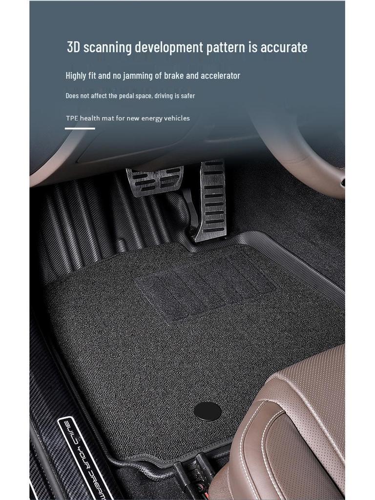 Eco-Friendly TPE Floor, Trunk, and Backrest Mats for BYD Series Cars