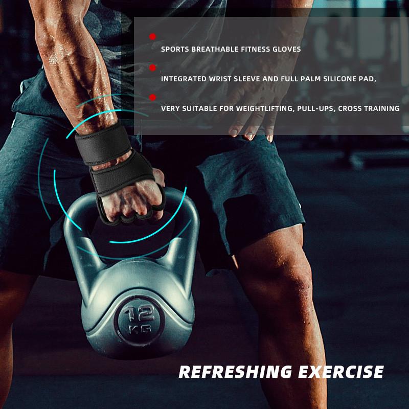 Weight Lifting Dumbbell Gloves for Men and Women Gym Fitness Training Lifting Gloves Bodybuilding Gymnastic Hand Wrist Strap Support