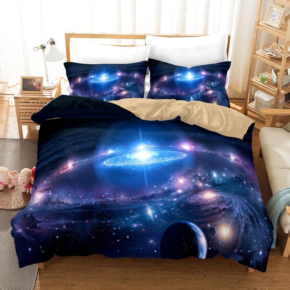 Space Planet E-Commerce Three-Piece American 3D Digital Printing Kit