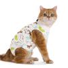 Cat Spaying Suit After Surgery - Anti-scratching Breathable Cartoon-style All-season Female Cat Surgical Gown