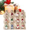 12pcs Small Burlap Bags With Drawstring Gnome Drawstring Home Decor Christmas Snack Bags for Halloween Thanksgiving Home