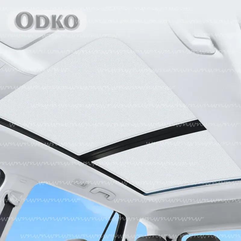 Roof Sunshade For GAC Trumpchi GS8 2022 2023 2024 Car Electrostatic Adsorption Sunroof Sunshade Skylight Blind Shading Sticker