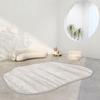 Modern Irregular Oval Carpets for Living Room Decoration Bedroom Rug Ins Soft Fluffy Bedside Rugs Short Plush Large Area Mats