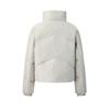 FILA White Fashion Casual Commuter Comfortable Warm Padded Stand Collar Woven Short Down Jacket Women outerwear F11W543913FZA