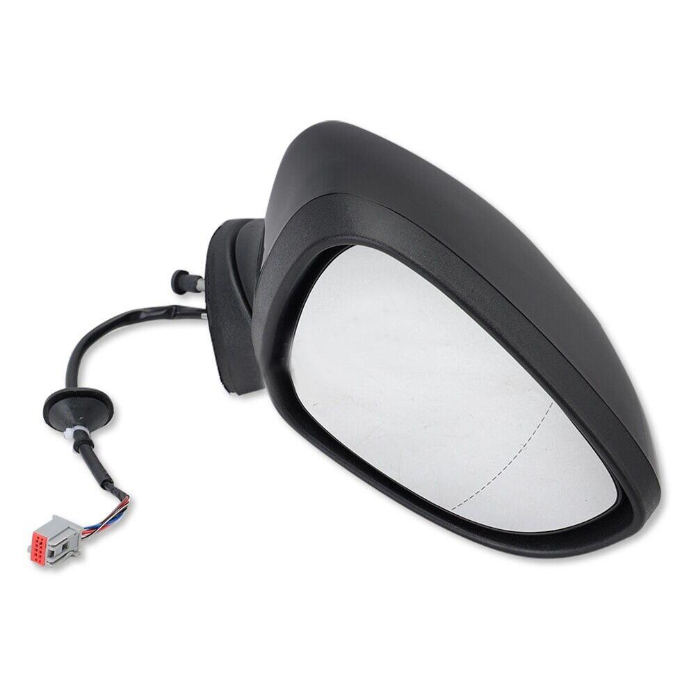 Kolip Wing Mirror For Car, Right Driver Side Electric Door Rearview Mirror With Turn Light Heat Dissipation Function Compatible For MK7 2008-2012 black