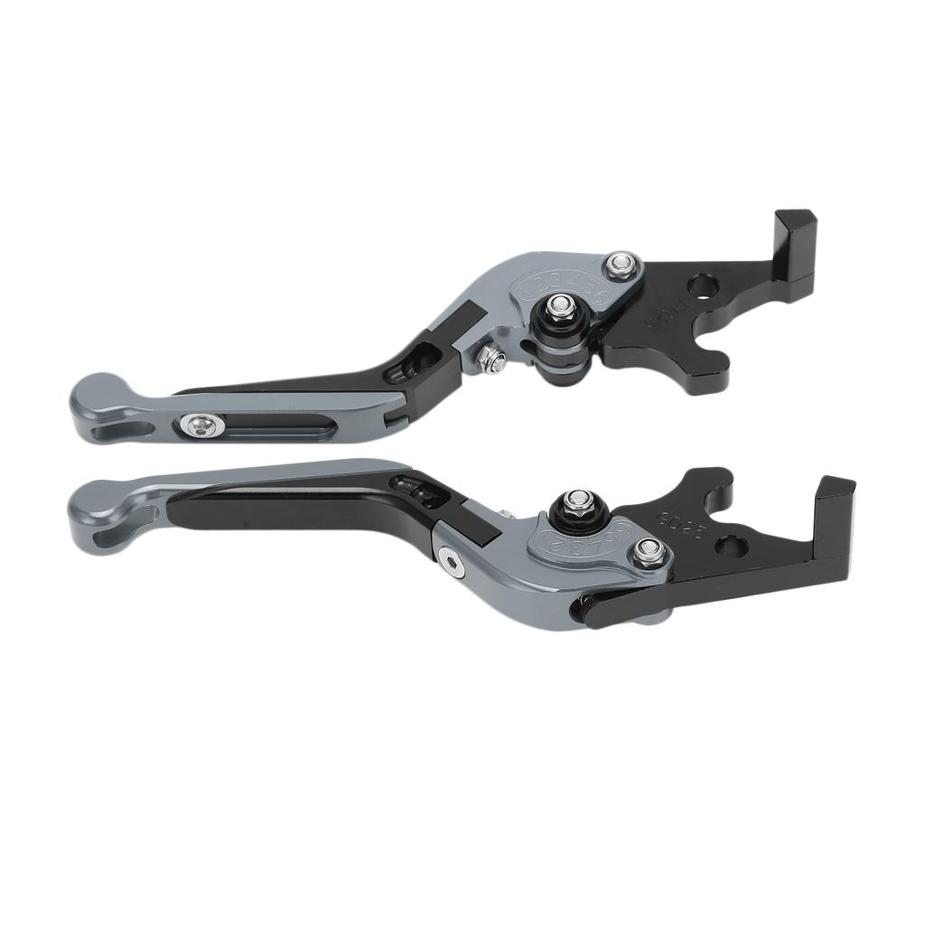 Pair Motorcycle Brake Clutch Levers Extendable Replacement for YAMAHA XMAX 250 XMAX300 XMAX400Gray