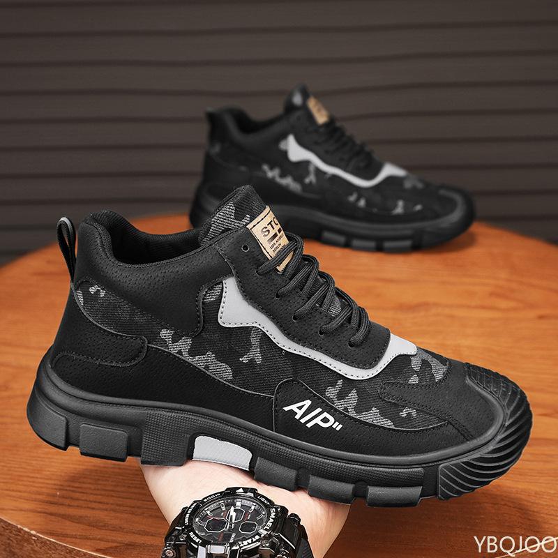 Outdoor Workwear Men'S Shoes New Sports Versatile Sports Anti Slip Wear-Resistant Leisure Hiking Vulcanized Shoes