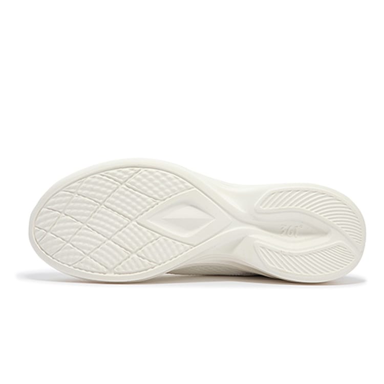 361 Slip Resistant, Abrasion Resistant, Breathable Low Top Running Shoes Women's White Purple 682412220FH-2