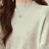 Srcr Women's Half-High Collar Marled Wool Sweater