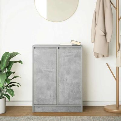 Sideboard Concrete Grey 57 X 34 X 76 Cm Particleboard