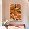Cherry Lemon Orange Fruit Market, HD Canvas Print Wall Art Poster, Suitable for Home, Store, Restaurant ation Painting