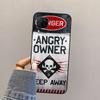 Warning Angry Danger Owner For Huawei Nova 3i 7i 8i 11i 12i 9 10 SE Y73 Y90 Y70 Y72 Y61 Y91 P30 P40 Lite P60 Pro Case