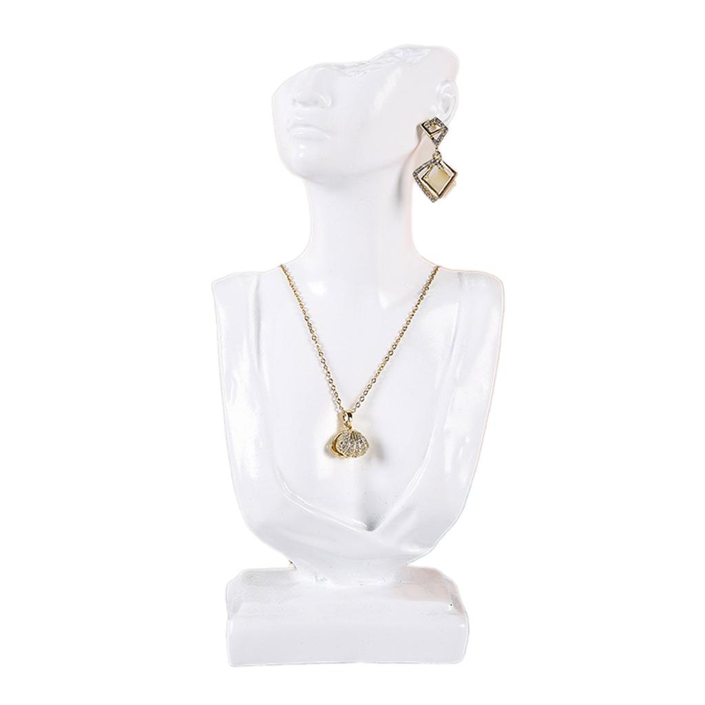 Elegant Neck Model Display Stand Necklace Display Stand Earrings Display Stand Jewelry Model Stand for Necklace Earrings