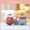 Dog Maltese Keychain Plush Toy Animal Doll Cartoon Decoration Pendant Gifts