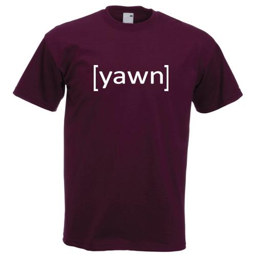 Yawn TShirt Teenager Emo Attitude Funny Awesome Festival Student 2XL