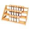 2026 Hot Sale Bamboo Tiered Spice Rack Wooden Spice Shelf Organizer Cabinet Seasoning Rack for Kitchen Countertop