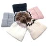 Fashion Knit Brimless Hat with Elastic Design and Pompoms Pullover Hat for Cold Weather Activity Winter Daily Headwear