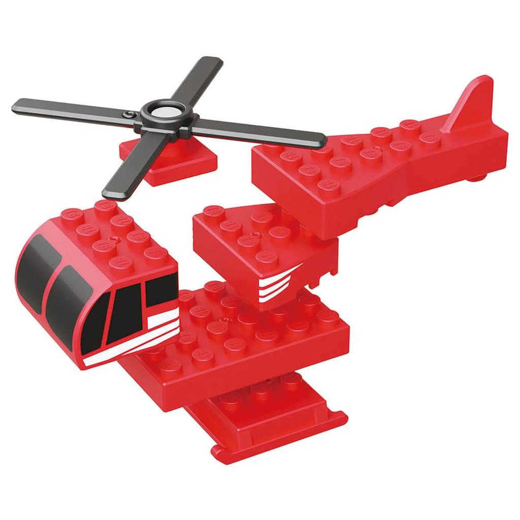 TAKARA TOMY Tomica Plarail Block Fire Rescue Set Ages 3 and & (Toy, Up)