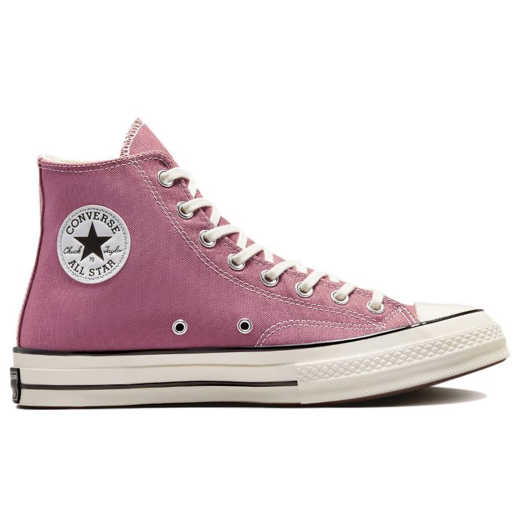 Converse Chuck 70 Vintage Canvas High Pink Aura Uniseksowe trampki Egret Black 172683C
