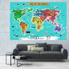 1pc Cartoon World Map Party Banner Suitable for Birthdays Holidays Parties Multiple Sizes To Choose from