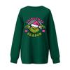 Women's Casual Fashion Long Sleeve Christmas Printed Round Neck Sweatshirt Top