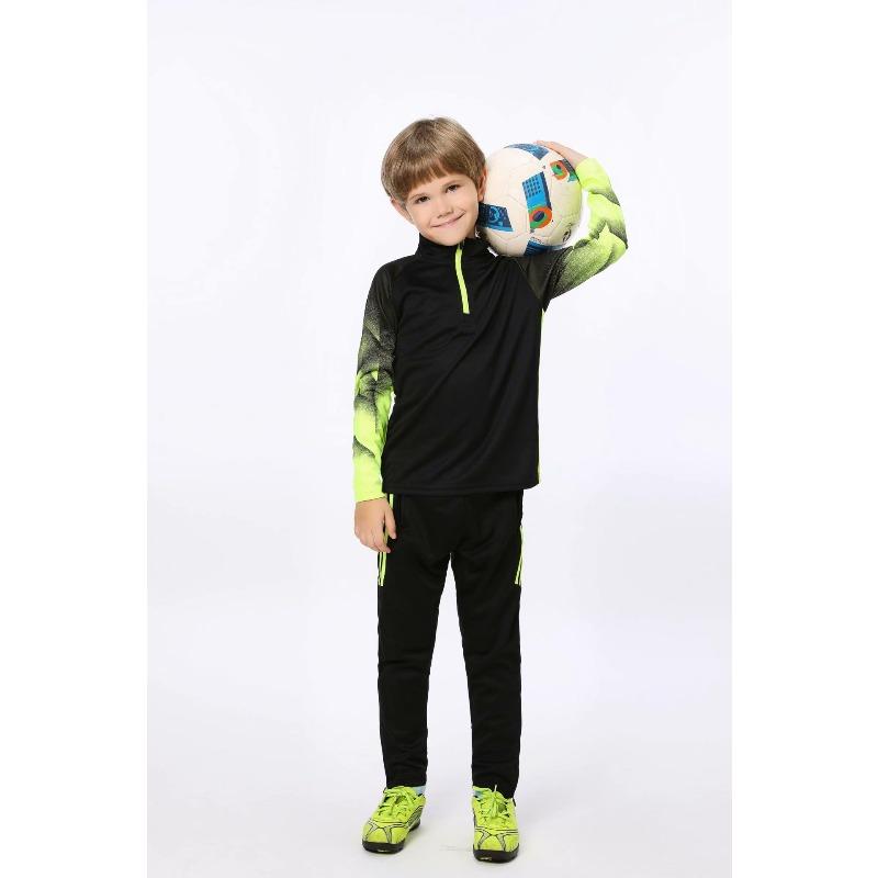 Football Jersey Children'S Quick-Drying Suit Football Jersey Sports Suit Autumn And Winter Long-Sleeved Training Jersey Girls' Primary School Students