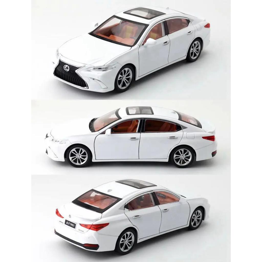 1/24 Lexus ES300h Auto Spielzeug für Kinder Diecast Miniaturmodell Rückzugsantrieb Sound & Licht Türen zum Öffnen Sammlung Geschenk für Jungen
