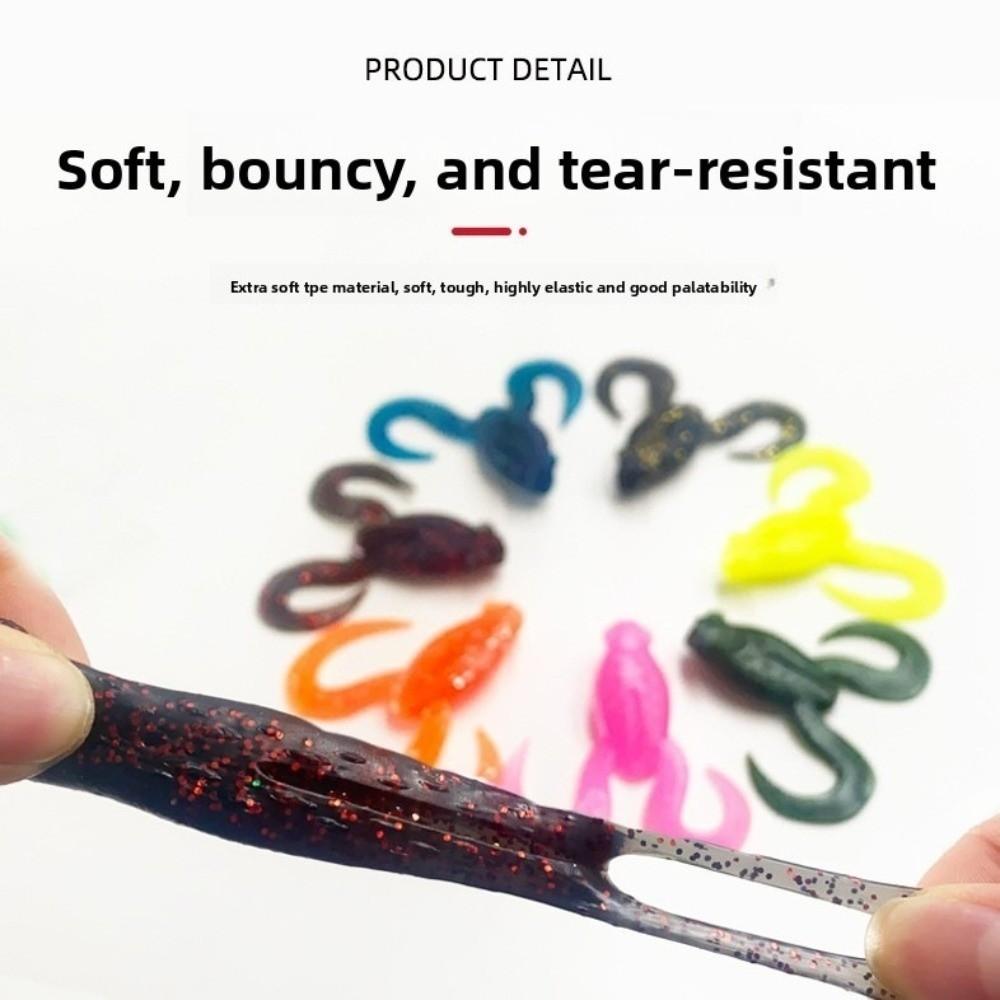4pcs/Bag 10cm Length TPE Fishing Bait Floating Design Bionic Fake Bait  Bass Fishing