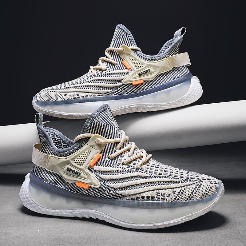 Coconut shoes 22 autumn new fly-woven mesh running shoes trendy breathable popcorn soft-soled travel shoes