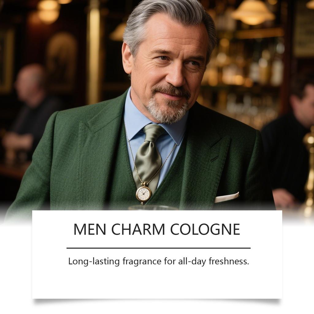The Men's Cologne Has A Fresh And Elegant With A Natural And Lingering Atmosphere. It Is Versatile For Daily Commutes And Exudes Charm 50ml