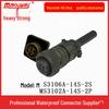 Heavy Duty 4-Pin Male-Female Connector US Plug MS3106A-14S-2S Socket MS3102A-14S-2P