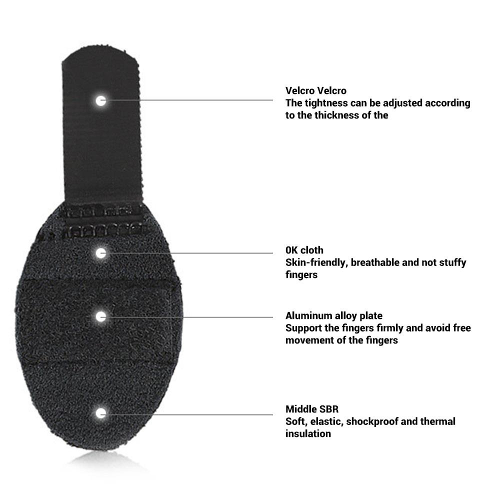 3D Breathable Fabric Finger Splint Finger Stabilizer Brace Wrap Support Straightener