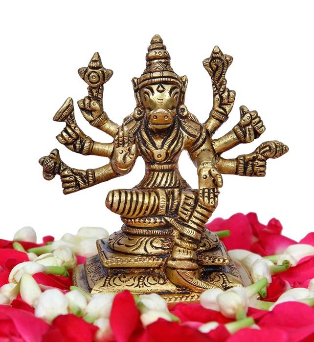 

TreegoArt Brass VARAHI Amman Statue Brass Idol | Lord VISHNU S VARAHA Avatar - Pack of 1 (4.5 Inch Height) 4.5 Inches Height золотистый