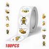 100-500Pcs Superior-Grade Cartoon Top-Grade Bee First-Class Stickers First-Class Cute First-Class Decals Self-Assembly Top-Grade Skateboard