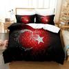 Fashion Turkey Flag 3D NEW Duvet Cover Pillowcase Bedding Set Adult Boy Girl Bedroom Decoration Children Single Double Large