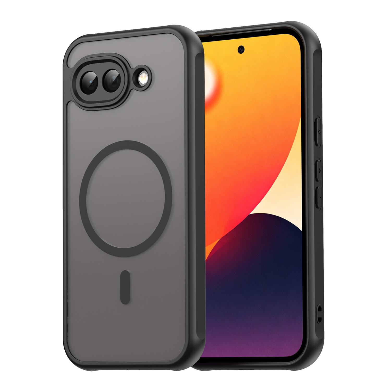 

For Google Pixel 10a Magnetic Case Anti Drop PC + TPU Phone Cover