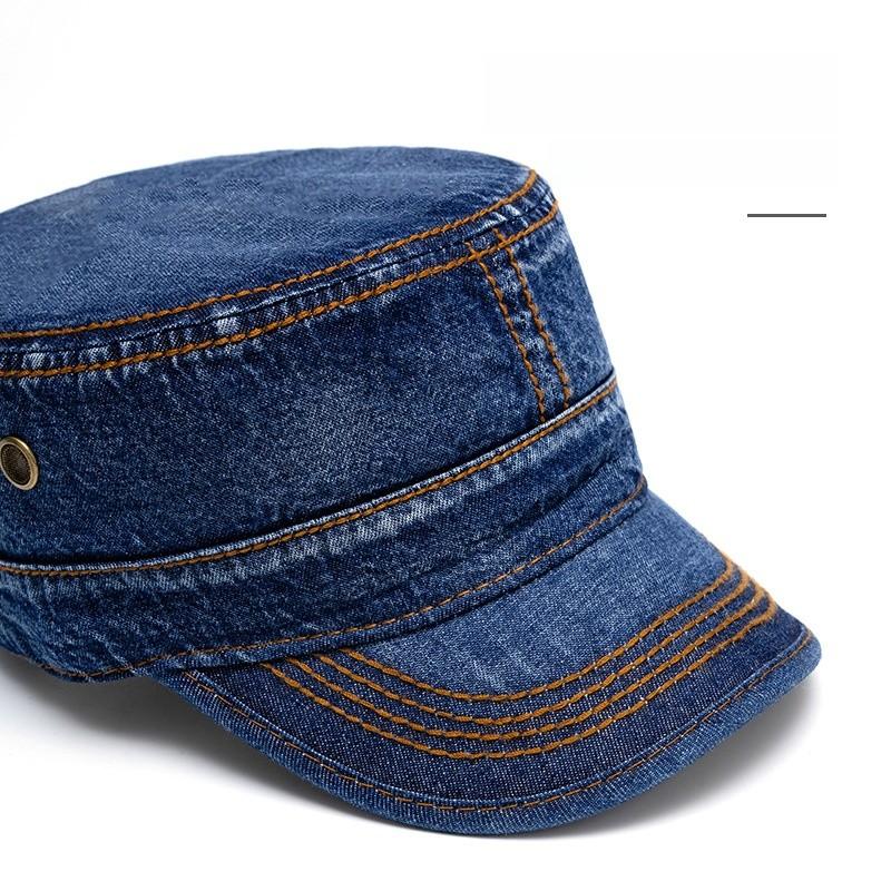 Cotton Washed Military Cap For Men And Women With Sunshade Protection For Outdoor Casual Wear